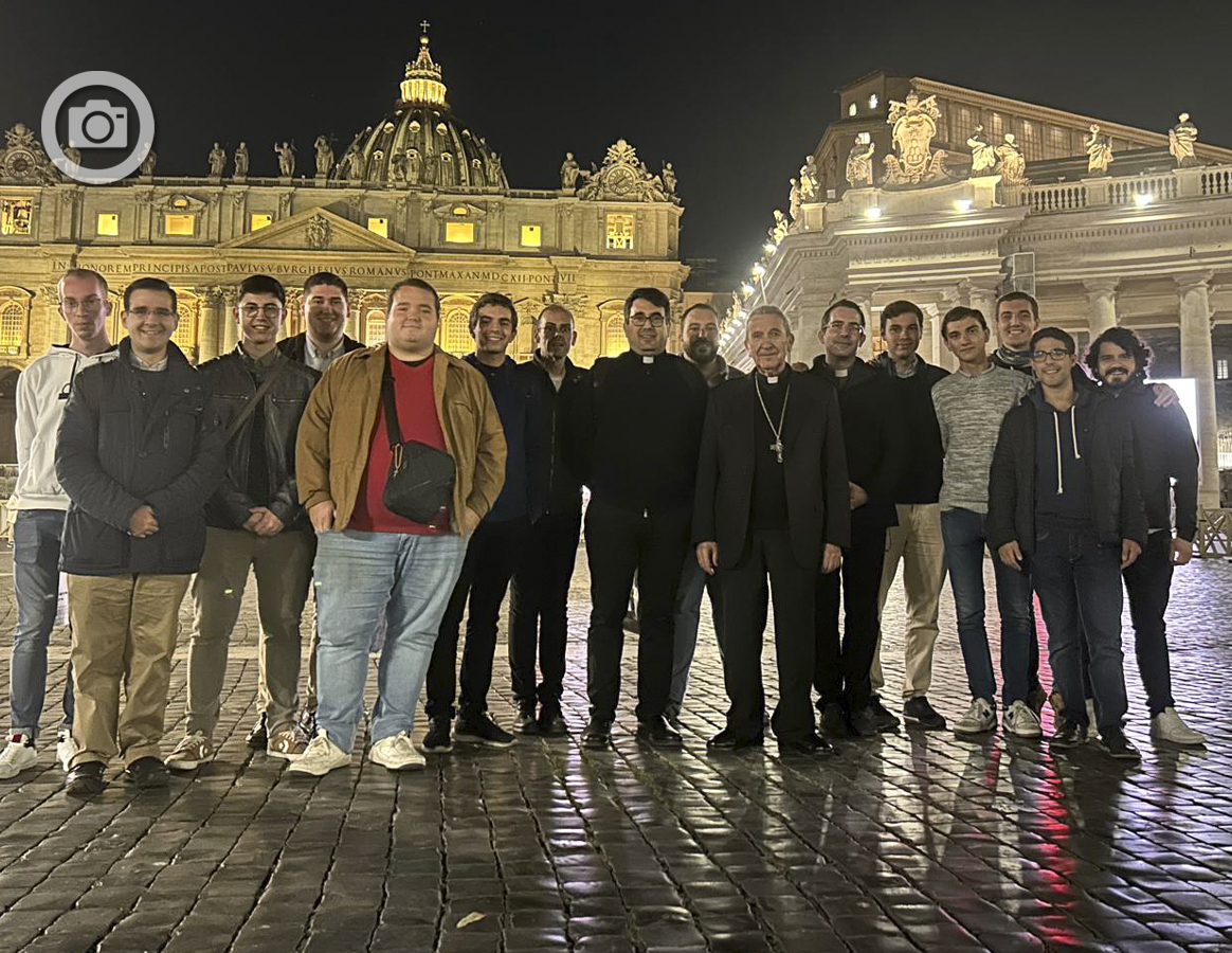 Los seminaristas visitan al papa Francisco